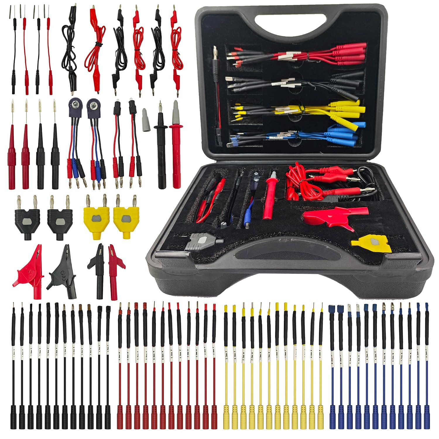 76-Pcs Automotive Circuit Test Lead Kit, Multimeter、Electrical Test Leads Kit