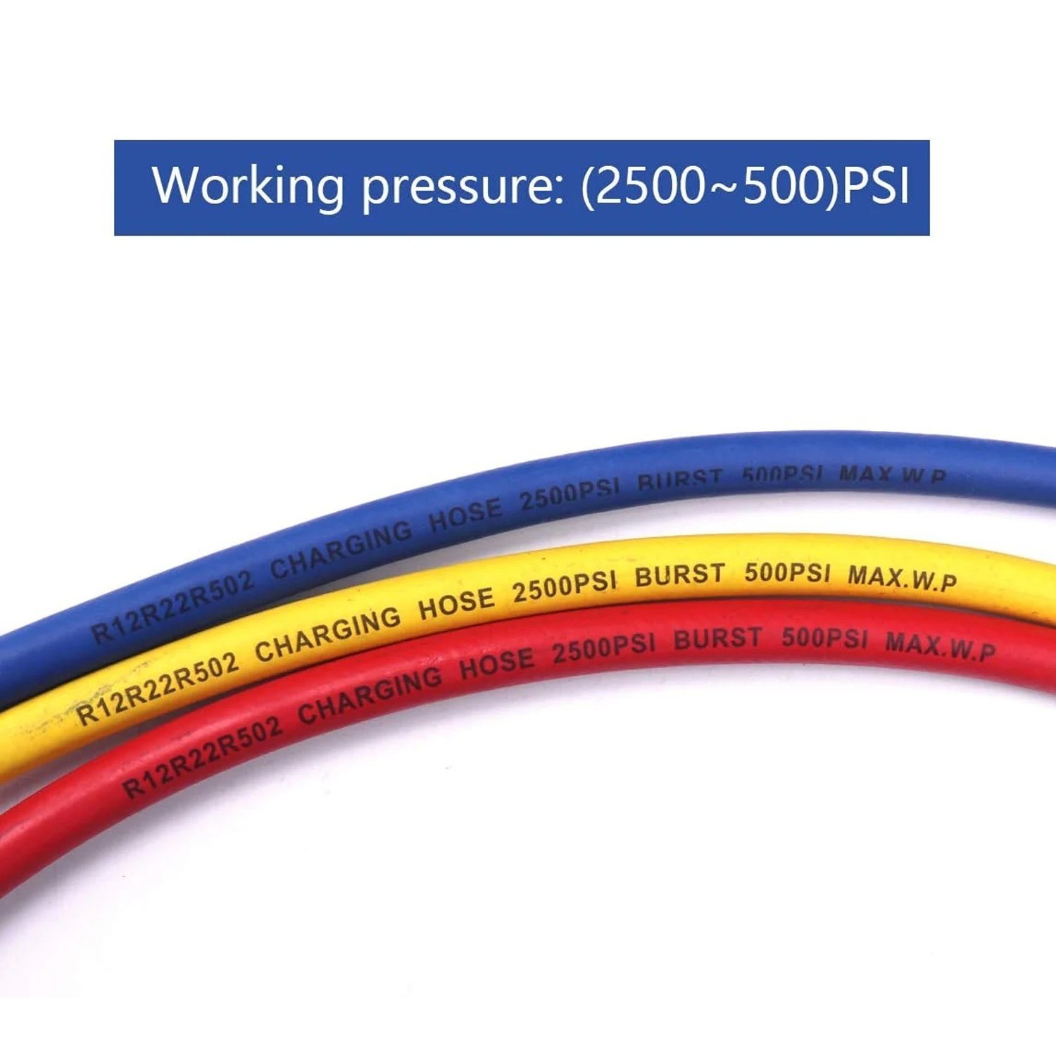 Yellow Jacket 29986 Plus II 1/4″ Hose Low Loss with Compact Ball Valve 72″