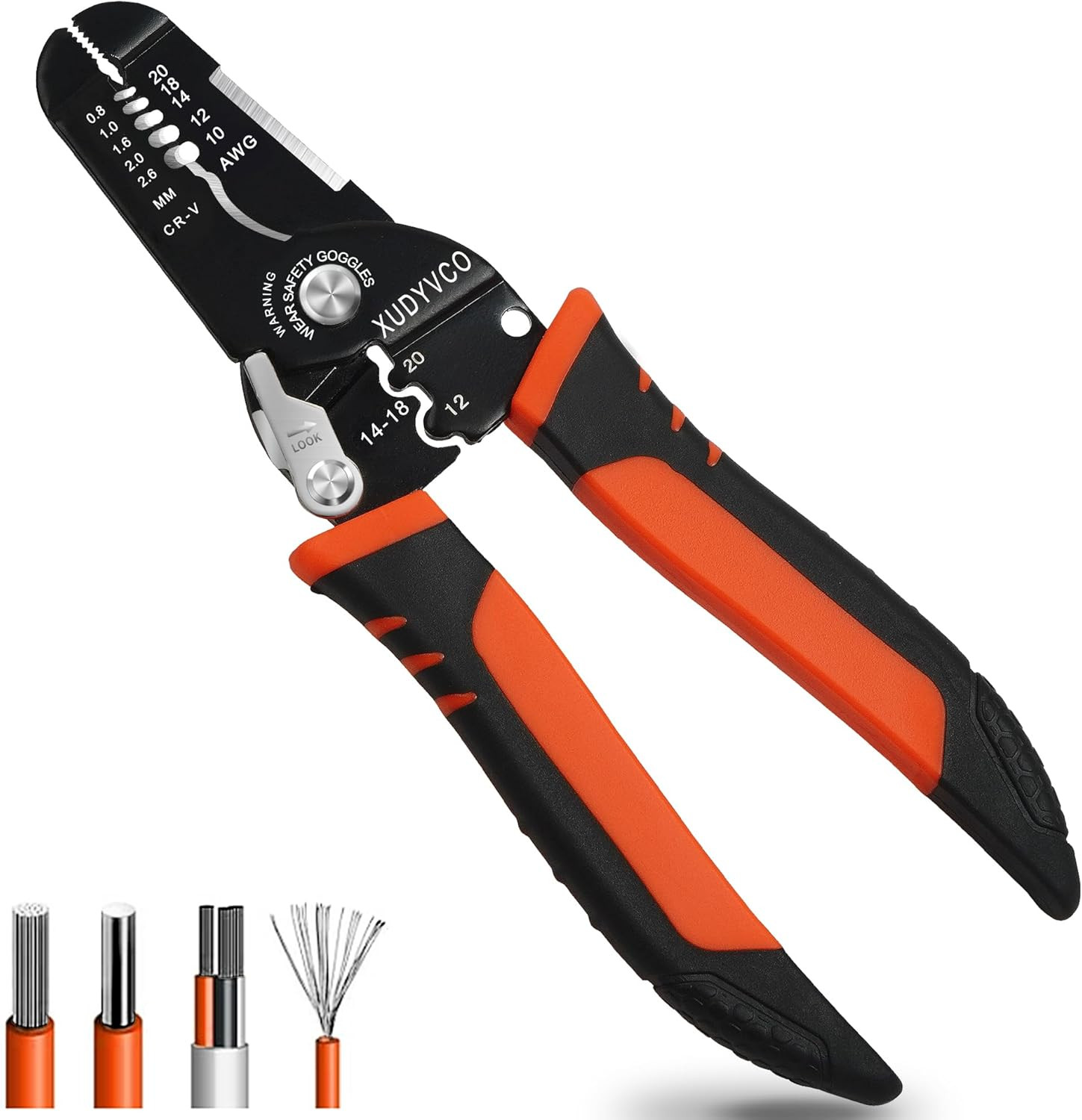 5-In-1 Wire Stripper Tool for 10-20 AWG Electric Wire | Portable 7IN Multifuncti