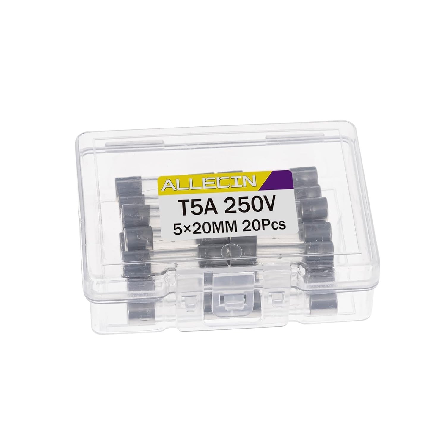 5X20Mm 5A 250V Slow Blow Glass Fuses 5 Amp 250 Volt 0.2 X 0.78 Inch Slow-Acting