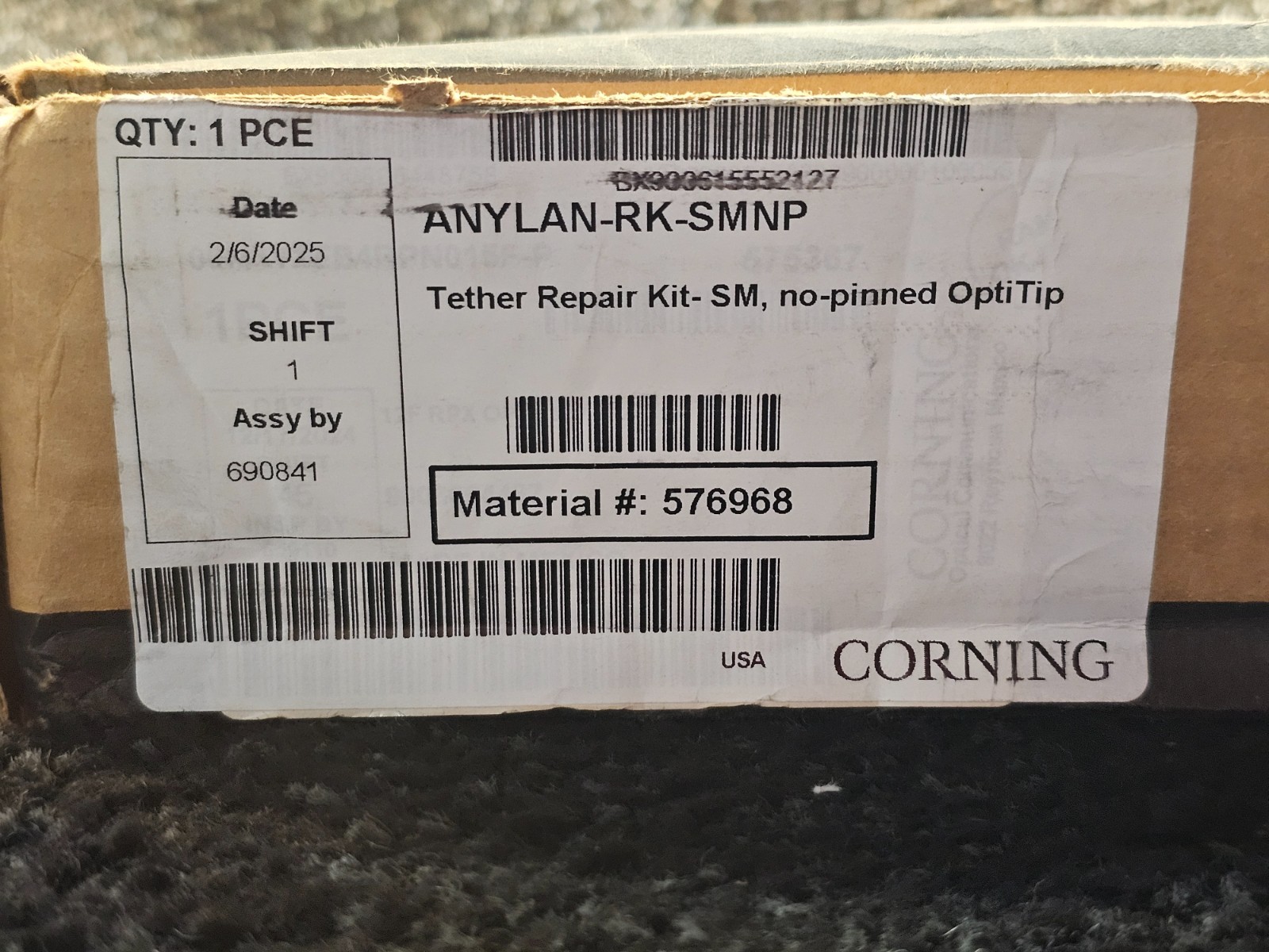 Corning ANYLAN-RK-SMNP 576968 Tether Rapair SM No Pinned Opti-Tip