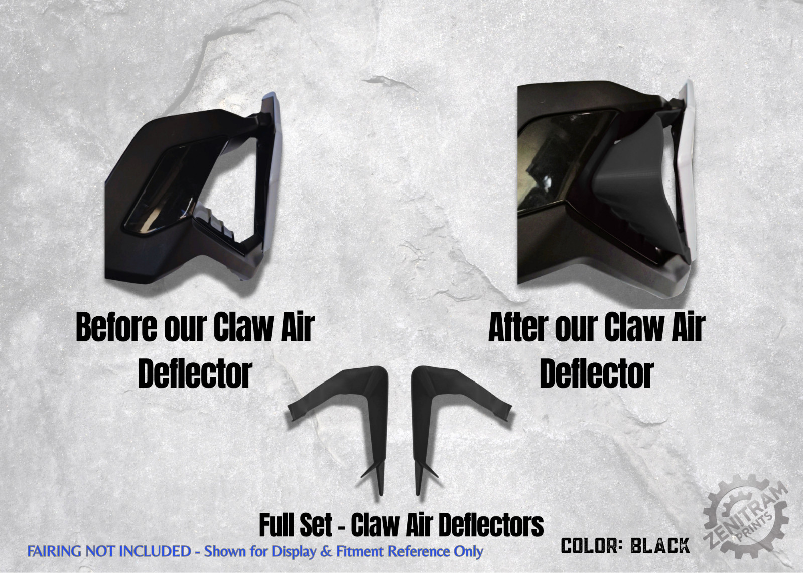 Claw Series Clip On Triumph Tiger 900 Air Deflectors- UK
