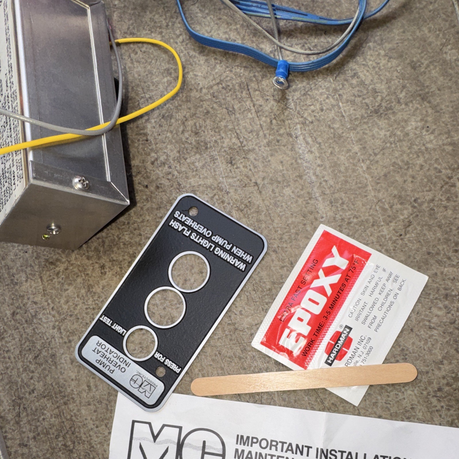 MC Products, Inc. POI-125 Pump Overheat Indicator Kit