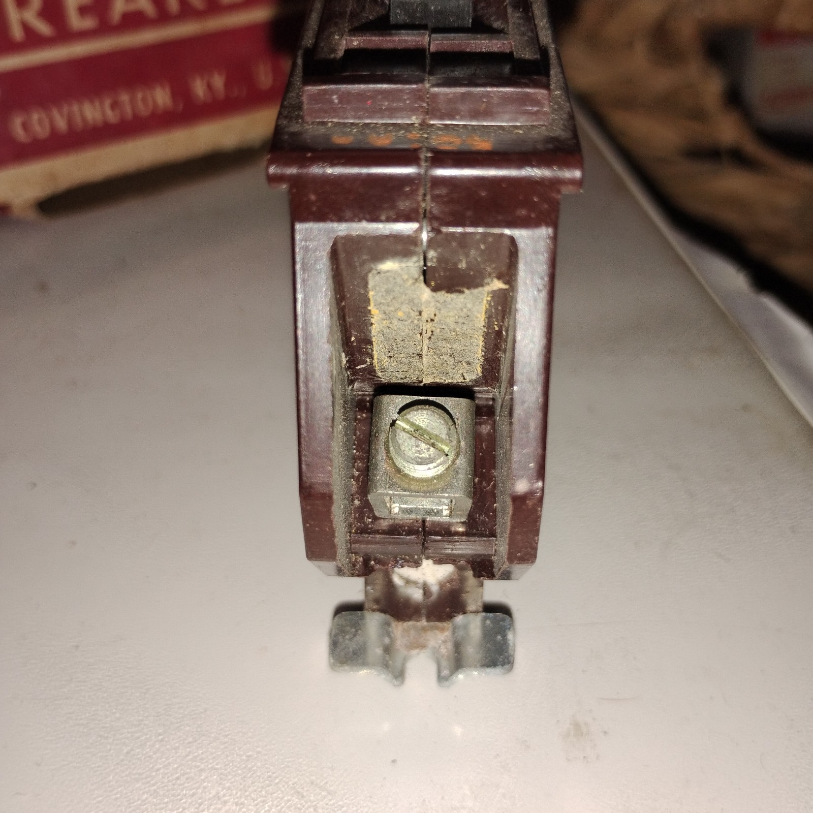 Wadsworth 20 Amp Single-Pole Circuit Breaker – Metal Foot – NOS