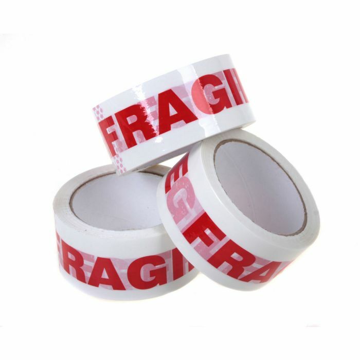 1-6-12-24-48 Rolls Fragile Handle With Care Carton Sealing Packing Tape 3×110