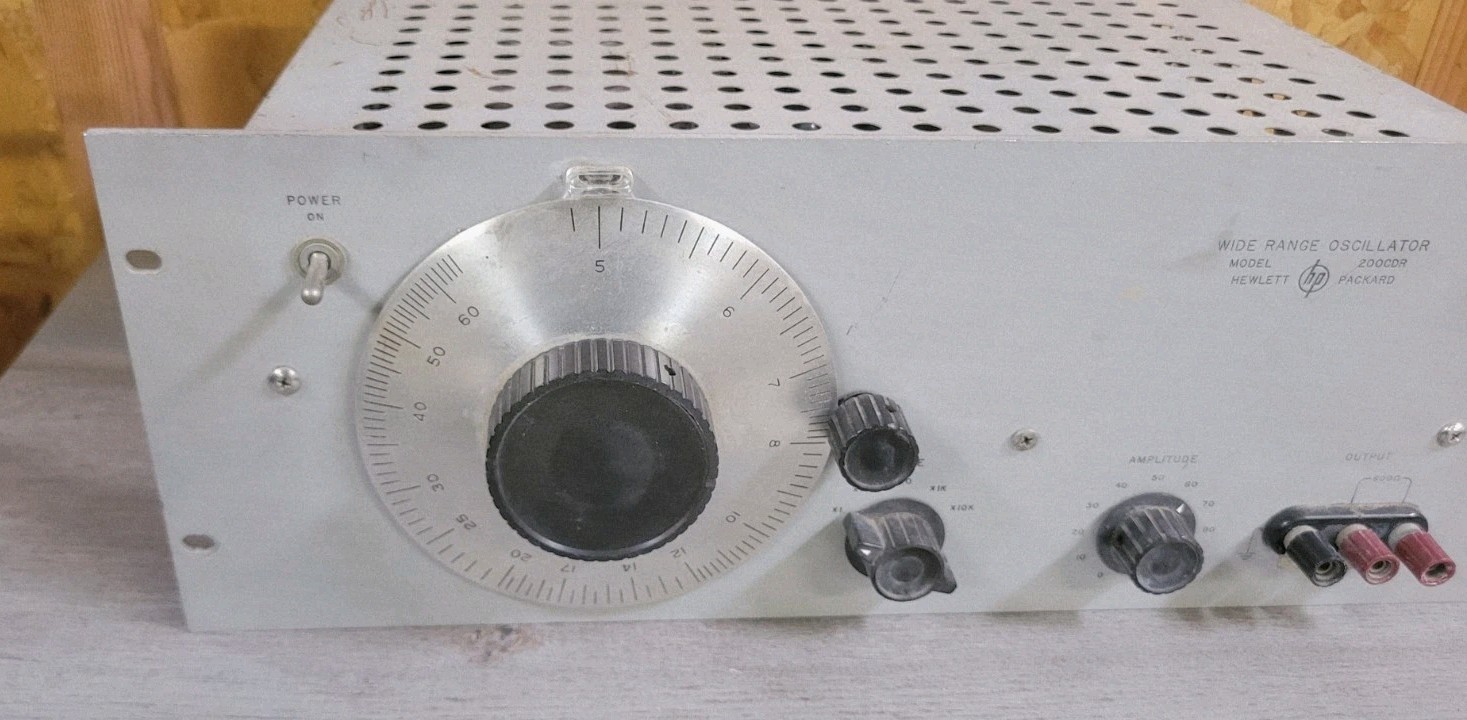 HP 200 CDR (Similar To 200 CD) Wide Range Oscillator Tested Working