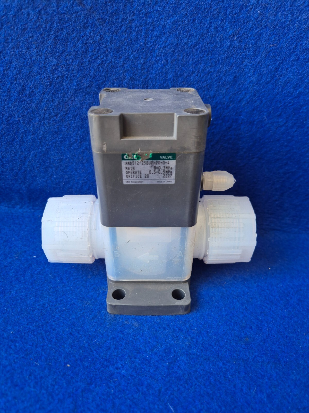 CKD Valve AMD512-25BUP-20-0-4 Air Operated Valve for Chemical Liquids 0-0.3 MPa.