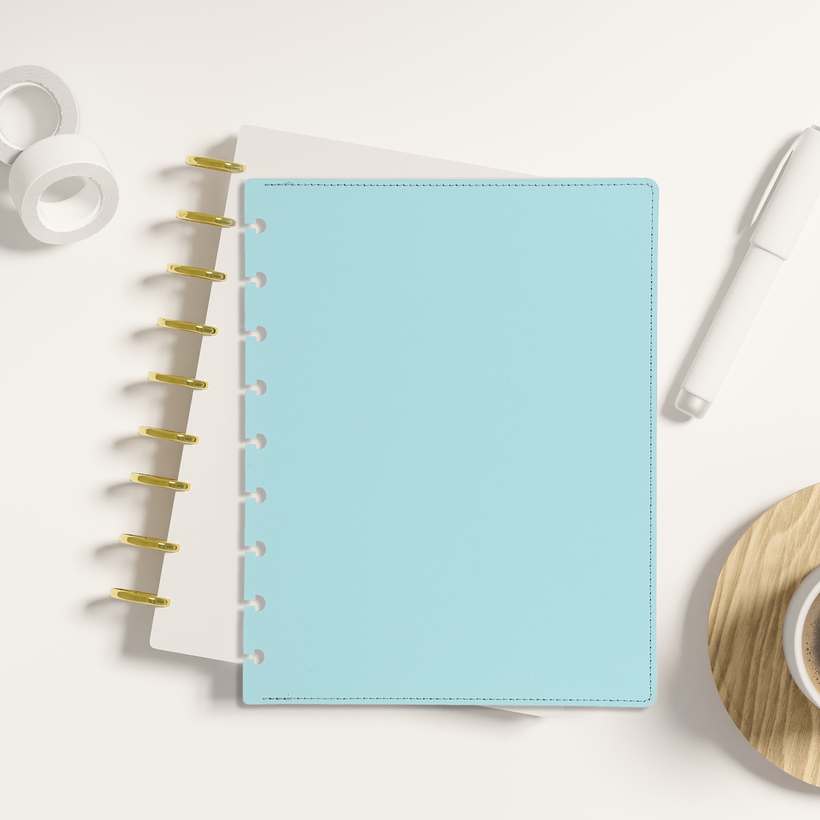 1 Set Discbound Notebook Cover Medium Cover Light Blue