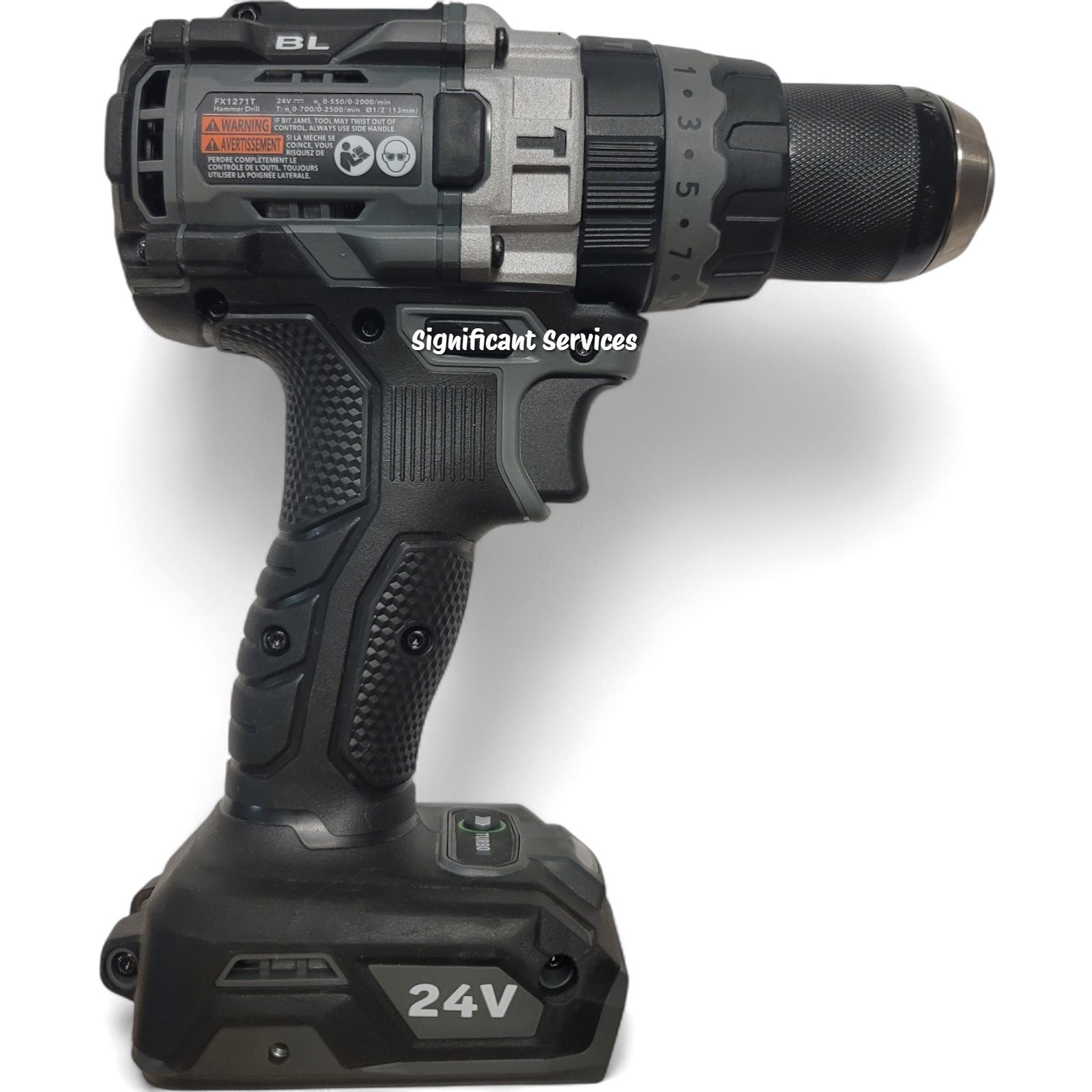FLEX 24V Brushless 1/2″ Hammer Drill 1400 In-Lbs Torque FX1271T-Z