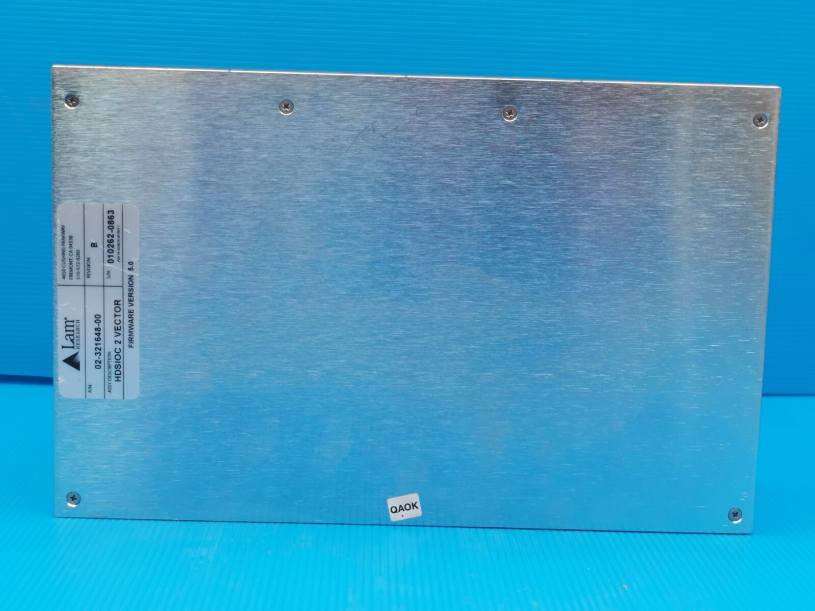Lam Research CONTROLLER HDSIOC 2 VECTOR FIRMWARE VERSION 5.0 02-321648-00
