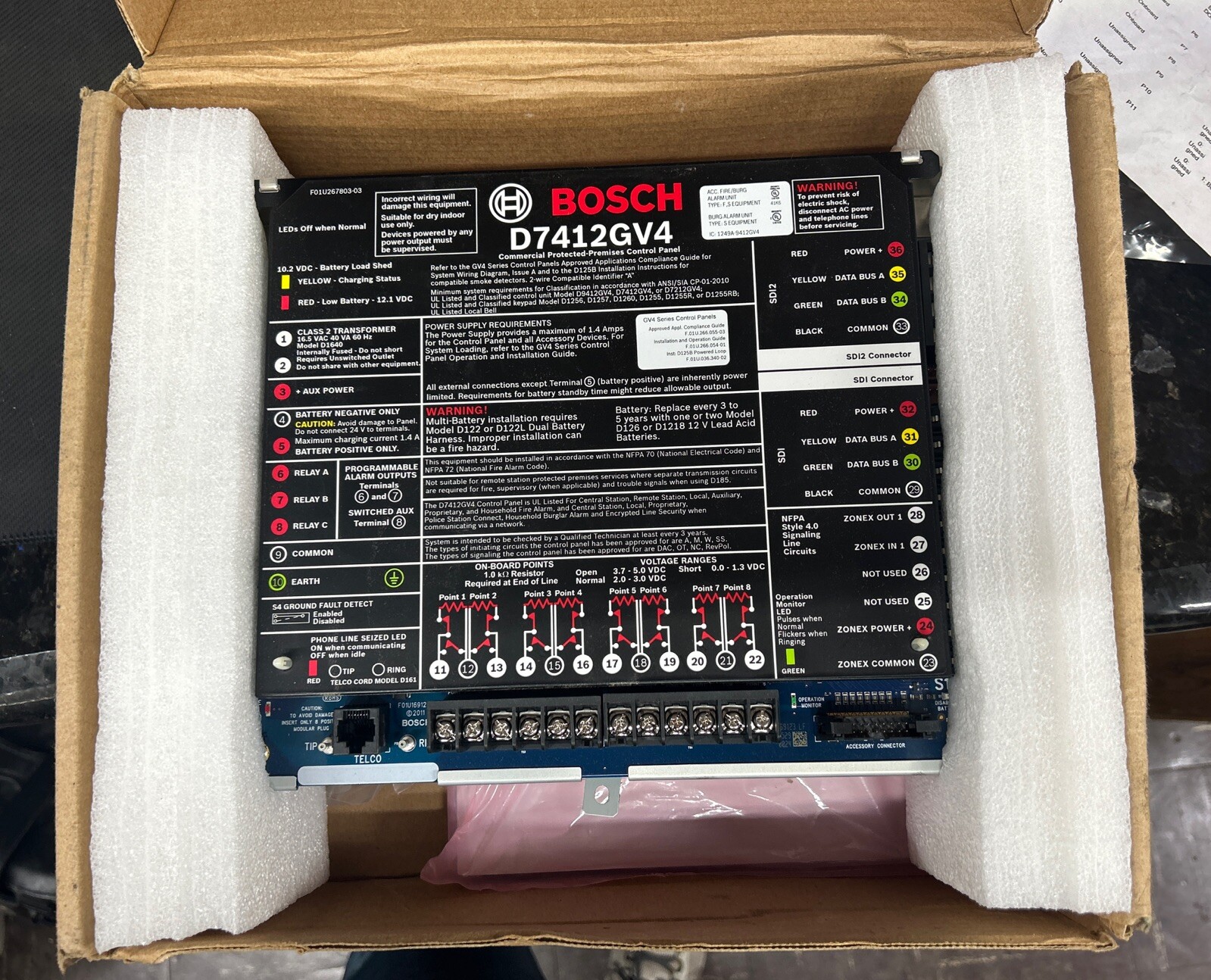 Bosch D7412GV4 Alarm Control Communicator READ