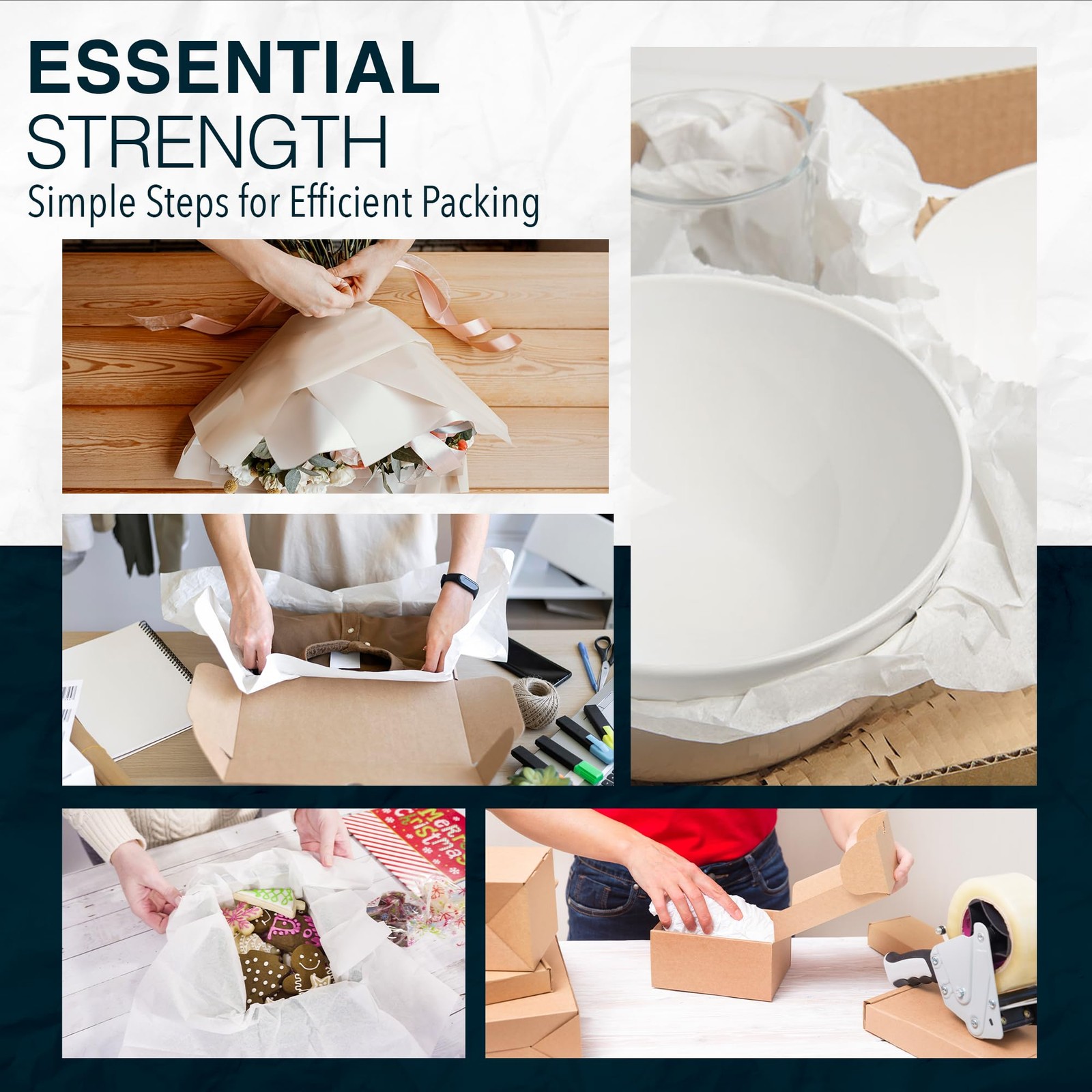 Packing Paper Sheets 320 Count 27×17 10lb Moving Shipping Supplies