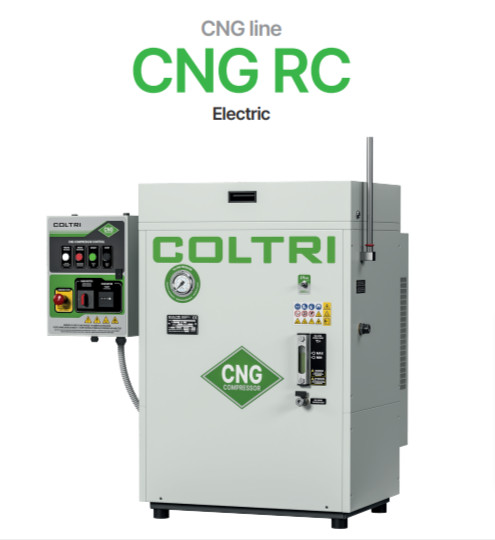 Coltri CNG RC-85 EM, MCH-5 Single Phase Compressor 220 volt, 3600 PSI, 250 hours