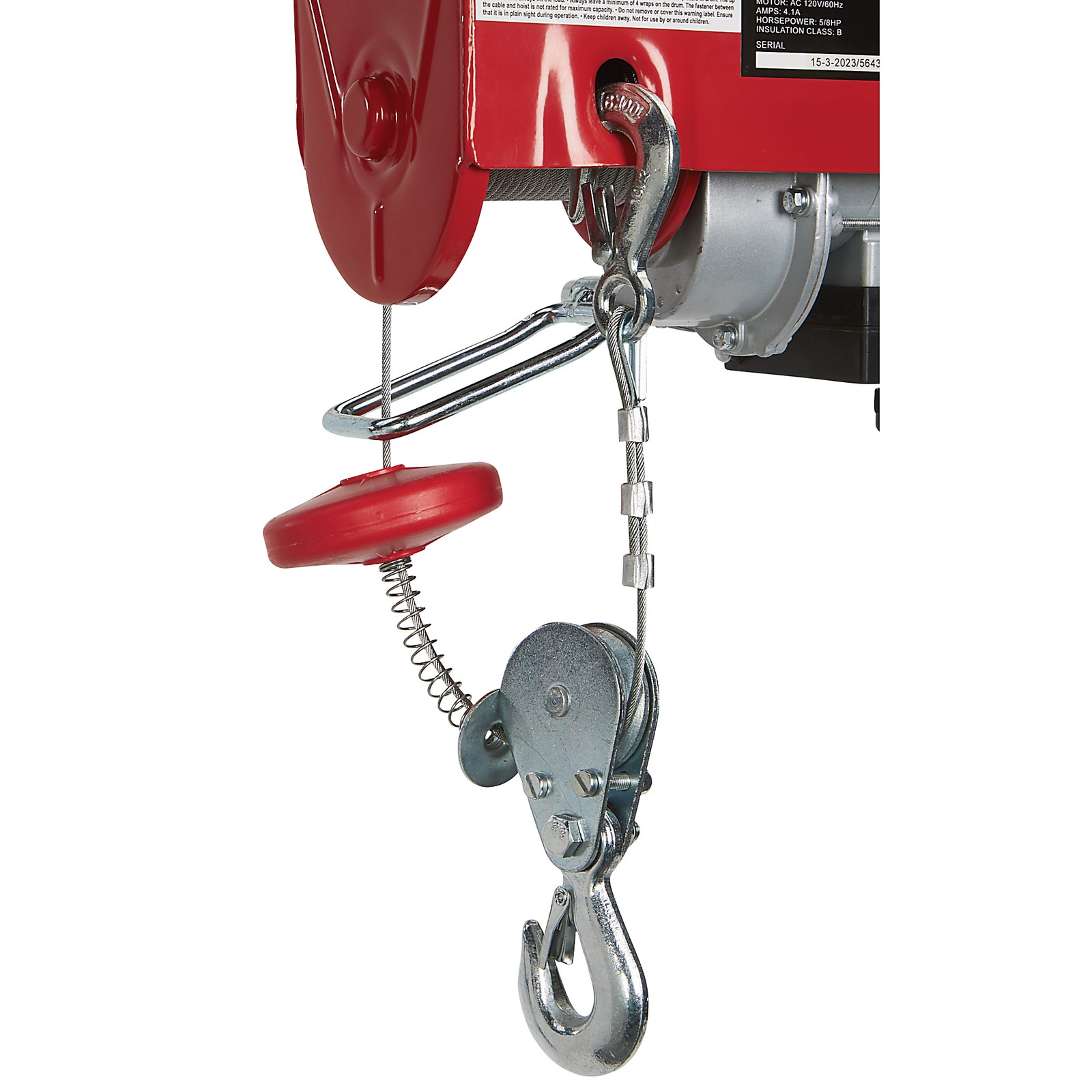 Ironton Electric Cable Hoist, 220-lb. Single-Line Capacity/440-Lb. Double-Line