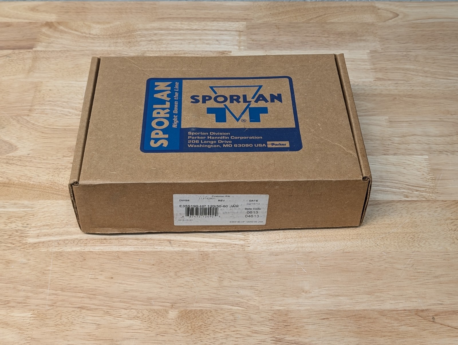 Sporlan E35S190-HP Solenoid Valve With 120 Vac Coil. 1-1/8” ODF, 3316-00 Parker