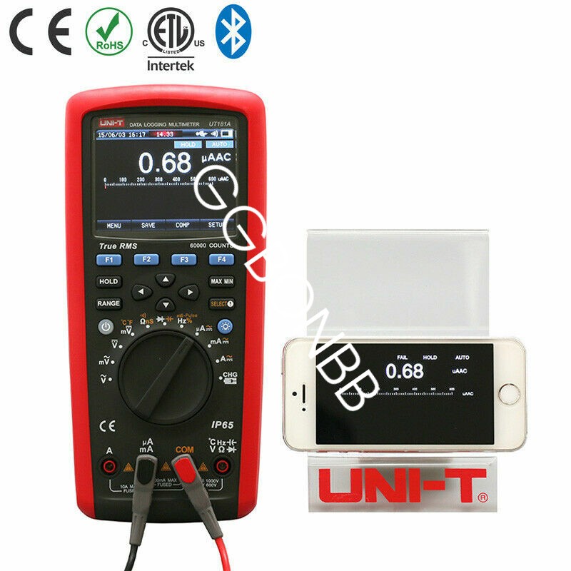 UNI-T UT181A True RMS Datalogging LCD Digital Multimeter Auto Range 60000 Cou