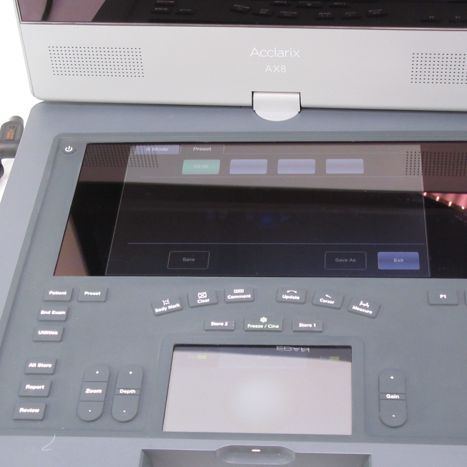Edan Acclarix AX8 portable ultrasound *PARTS T12-D18