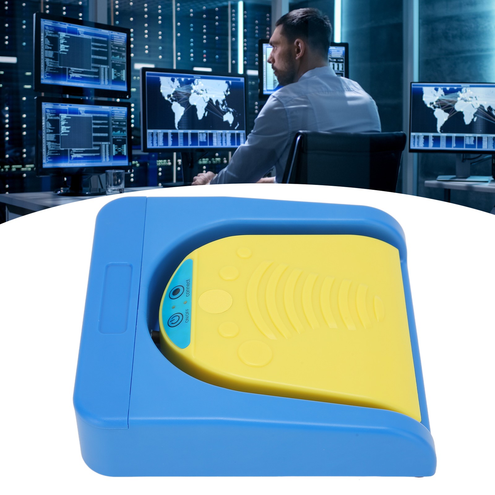 Single Foot Switch Pedal Wireless Wired USB Two Connection Mode High Sensitivity