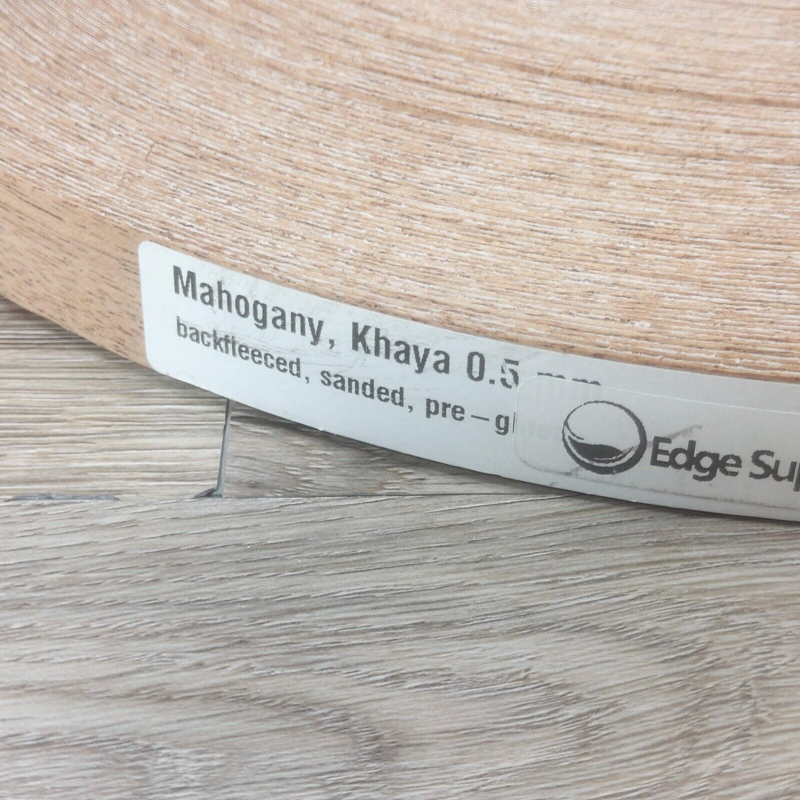 Edge Supply White Oak 3/4 inch X 250 ft Veneer Wood Roll Back Fleeced Sanded