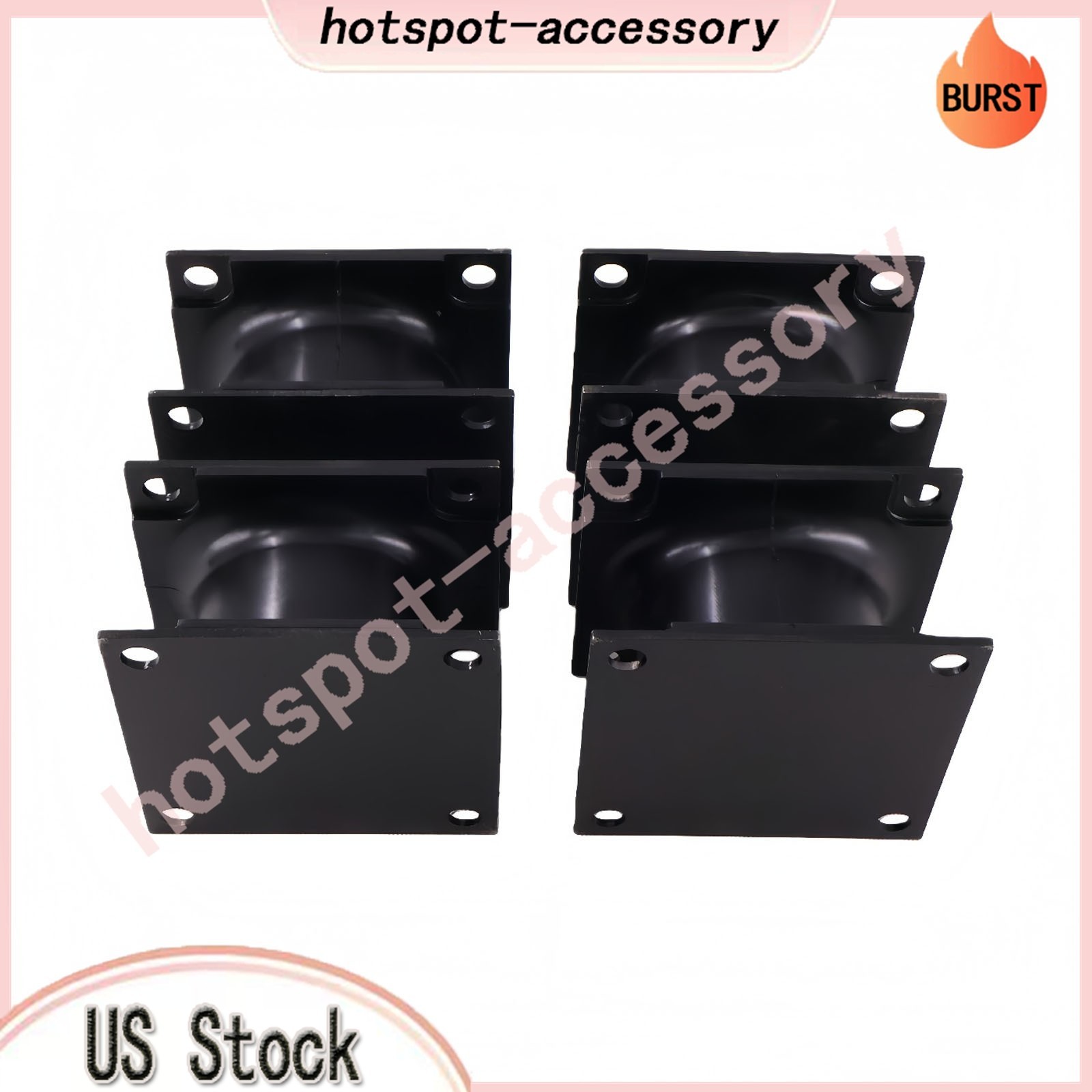 4PCS Vibratory Plate Compactor Rubber Isolator Shock Mount Fits For Doosan