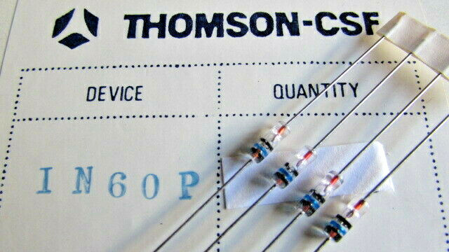 1N60P SGS-Thomson / ST Microelectronics Germanium Diodes 40V 20MA DO-35 (12/PAK)