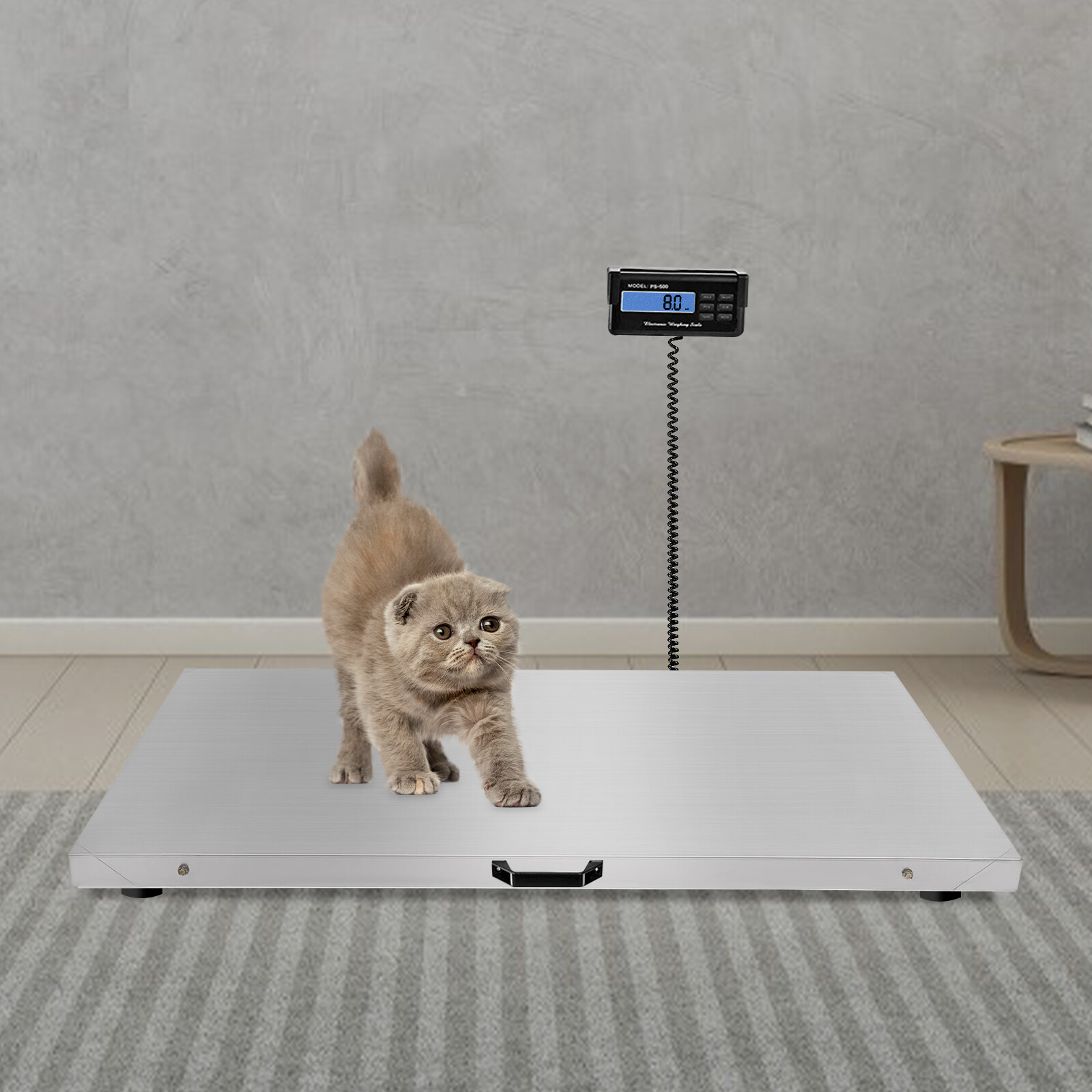 Vet Scale 500kg Veterinary Scale 1100LB Livestock Floor Animal Pet Scale PS-500
