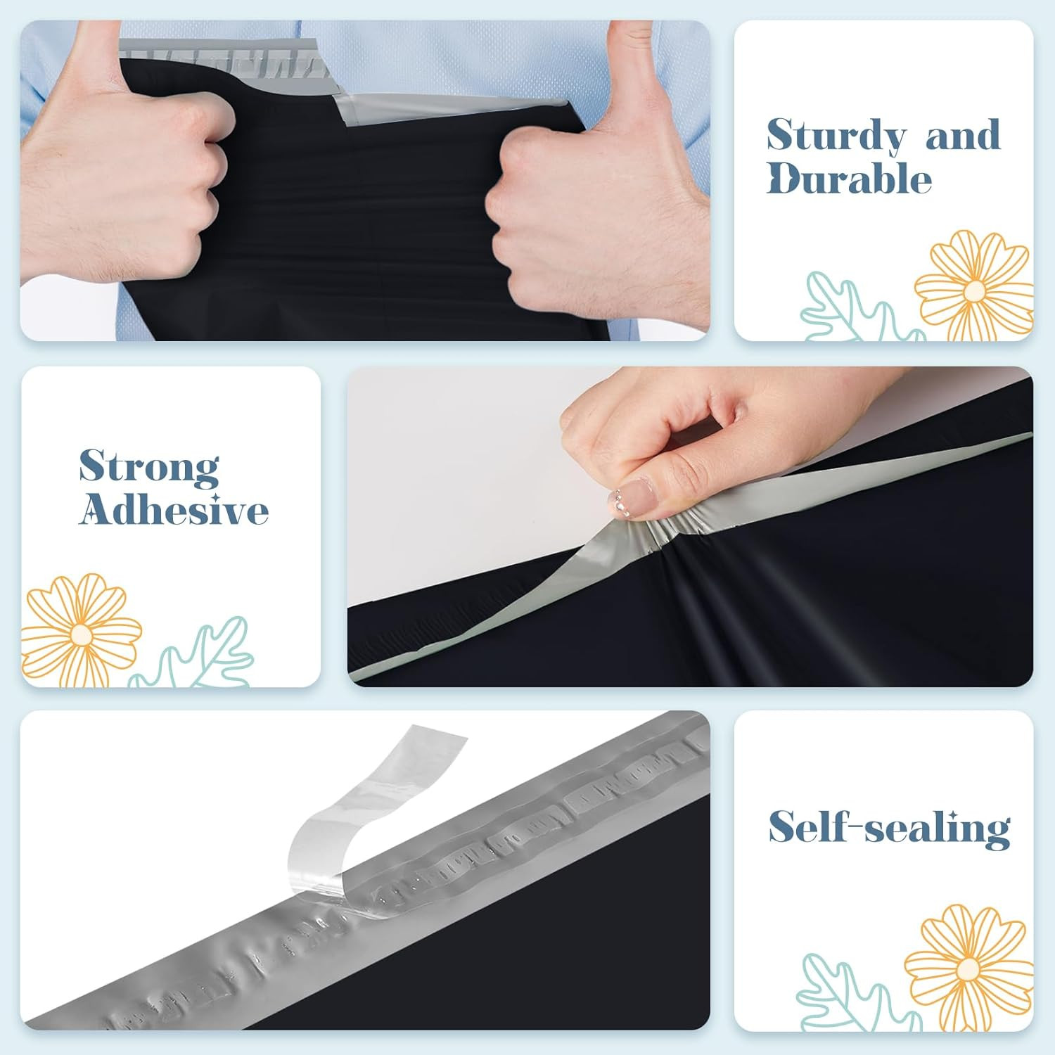 19X24 Inch 50 Pack Large Shipping Poly Envelopes Mailers,Self Adhesive Shipping