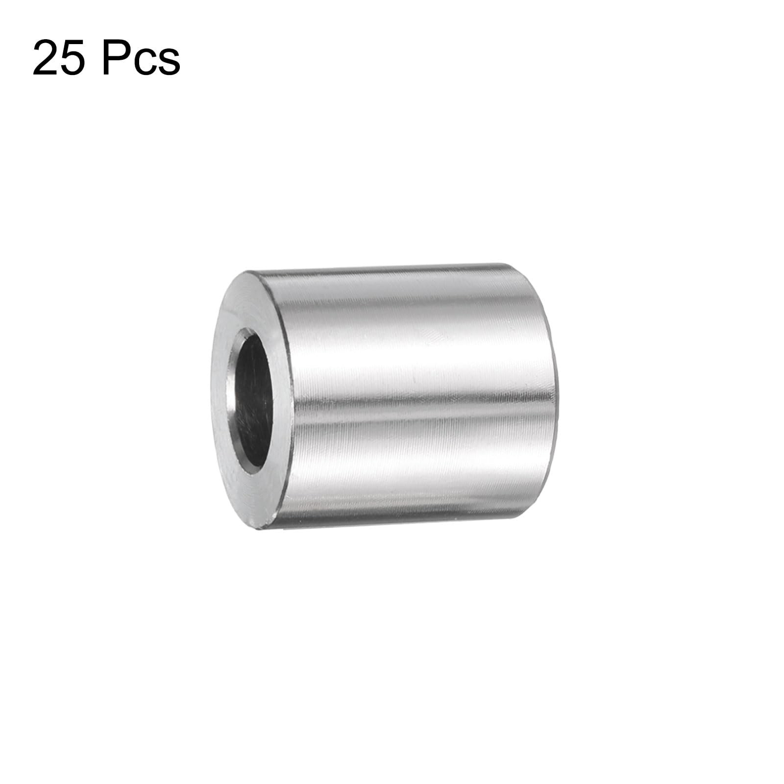 uxcell 2pcs Stainless Steel Spacer 3/8″ 3/8″ID x 3/4″OD x 1″Length, Silver
