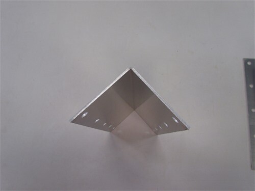 ALUMINUM L BRACKET 10″ PAIR (2) PRE DRILLED HOLES 1/8″ THICK