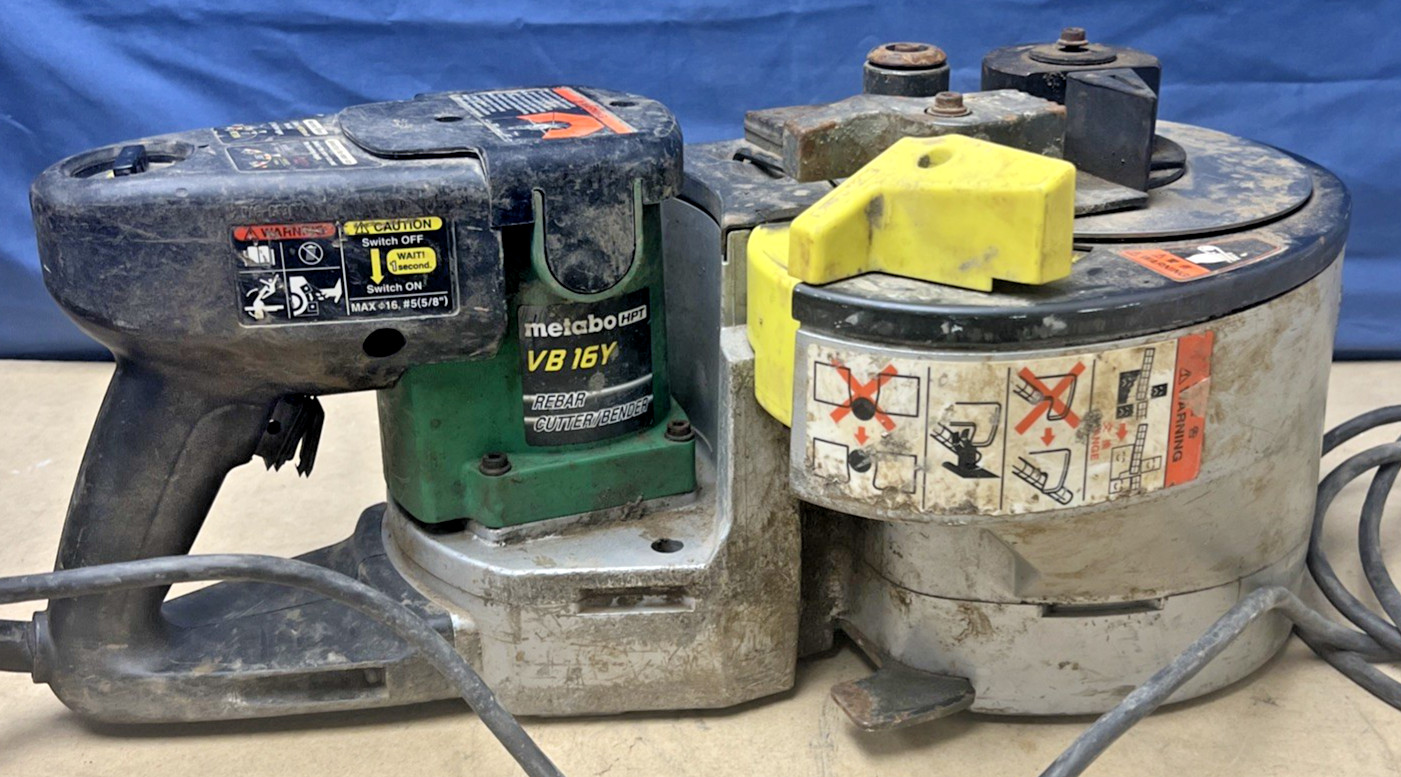 Metabo HPT VB16YM 8 Amp Variable Speed Portable Rebar Cutter & Bender