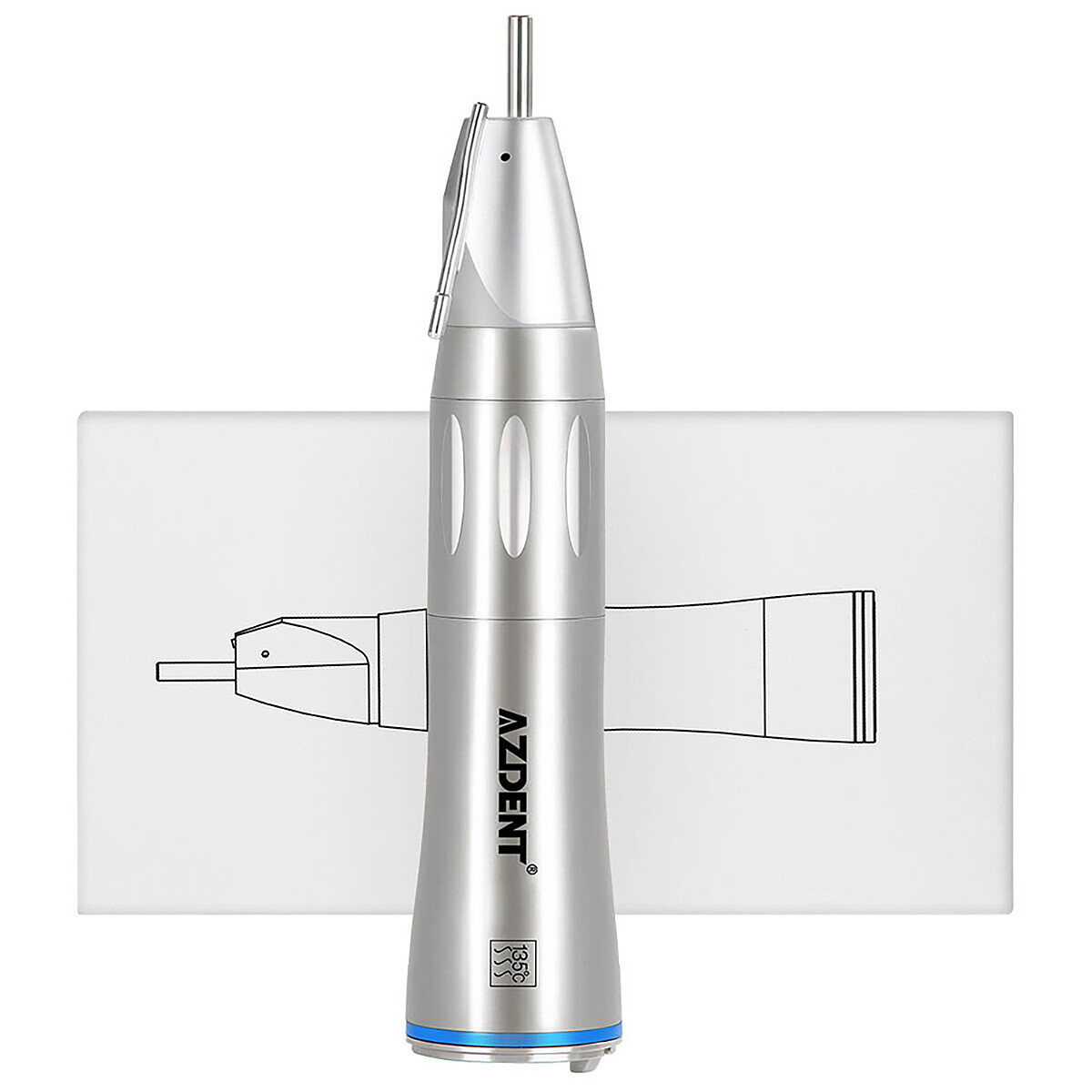 Dental 1:1 Fiber Optic LED Low Speed Handpiece E type External Water Spray