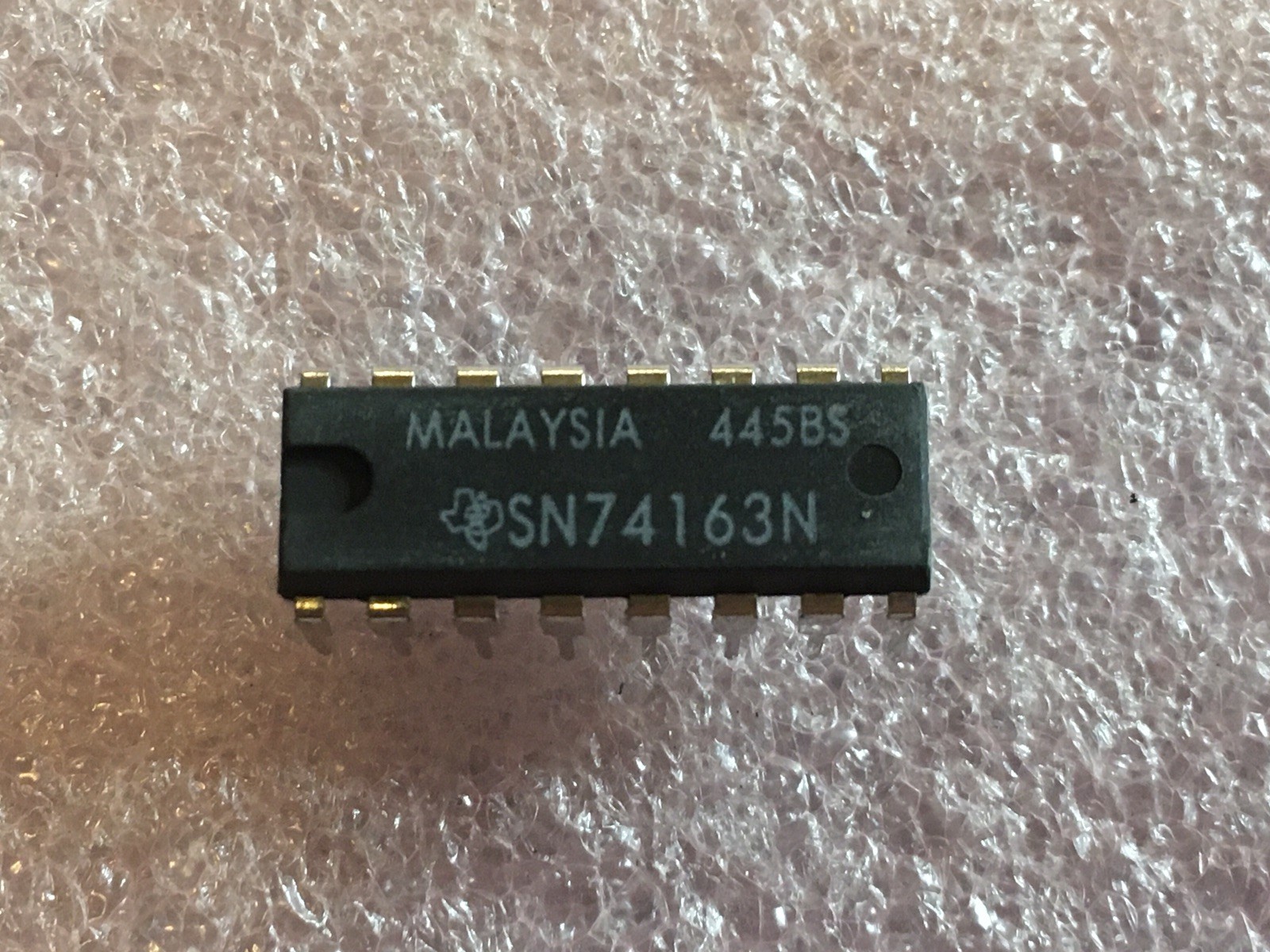 SN74163N IC SYNCHRONOUS BINARY COUNTER BIPOLAR INPUT 16-PIN DIP (LOT OF 5)
