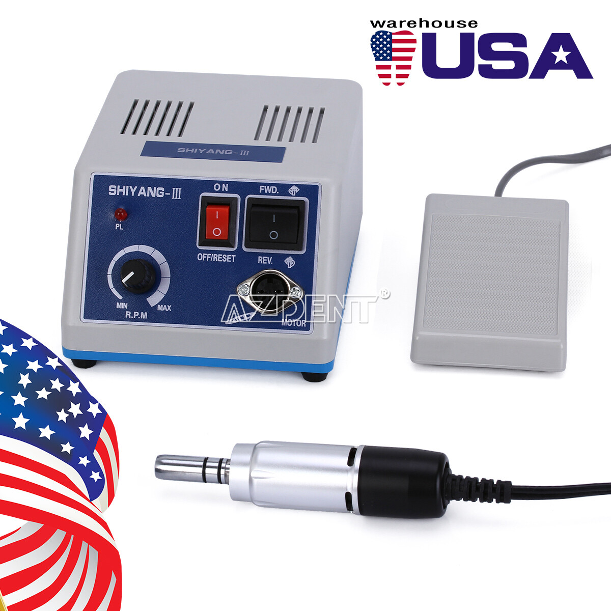 Dental Lab N3 Marathon Electric Micro Motor with 35KRPM E-type Handpiece 90A-H
