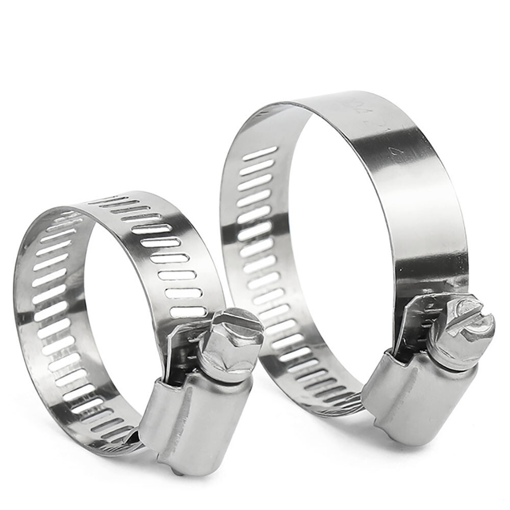 Stainless Steel Hose Clips 304ss Pipe Clamps Worm Drive Size 8mm-550mm Optional