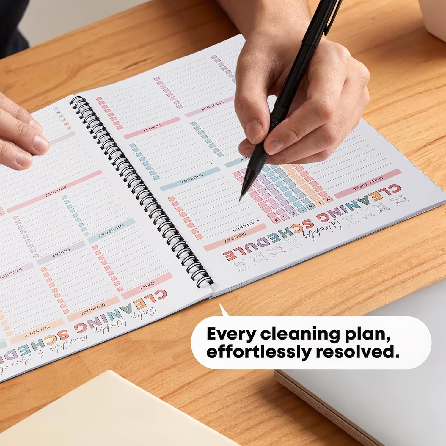 Adhd Cleaning Planner,Household Cleaning Planner, Daily, Weekly And Monthly H…
