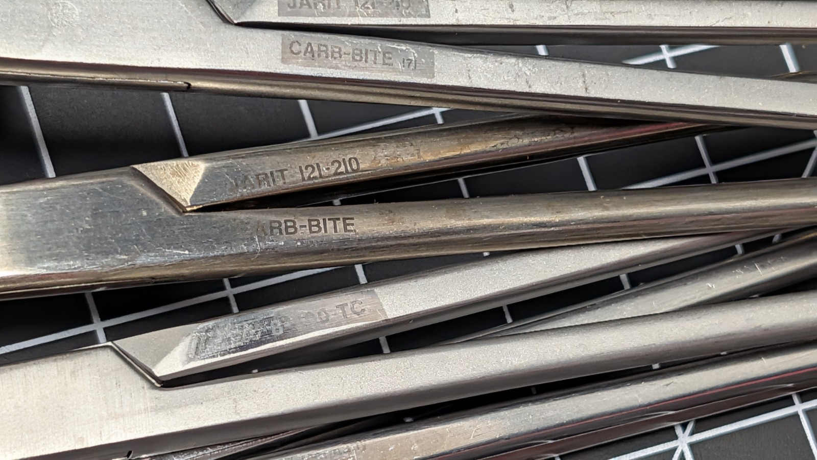 Aesculap Jarit 121-210 CARBIDE CARB-BITE Heaney Crile Needle Holders Scissors