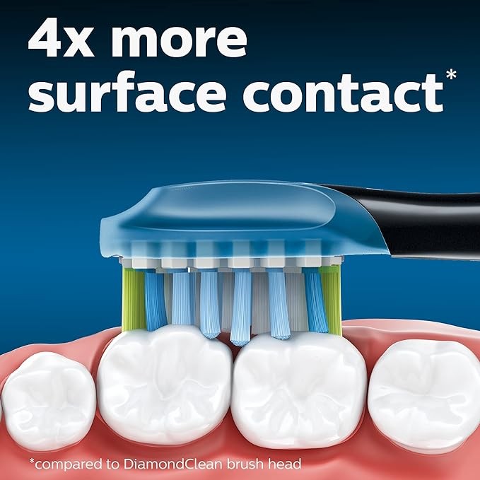 4-Pack Genuine Philips C3 Premium Plaque Control Brush Heads C3-black-HX9044/17
