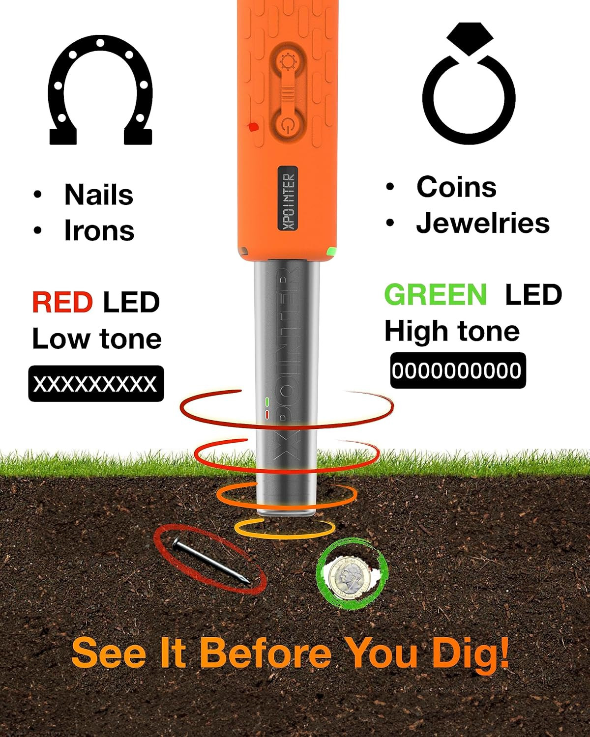 New Xpointer Max with Magic Holster Pinpointer Discrimating Pinpointer Waterpro