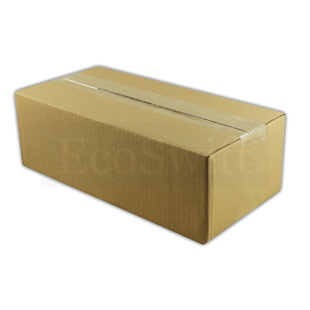 1-Box 12x6x4 EcoSwift Cardboard Packing Moving Shipping Box Corrugated Carton