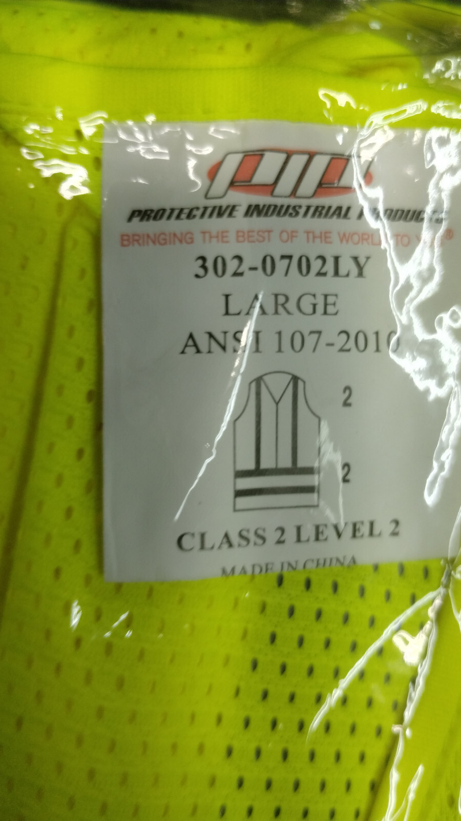LOT OF 83 PIP Class 2 Mesh Vest Zipper High Visibility Pockets M L 2X 3X 4X