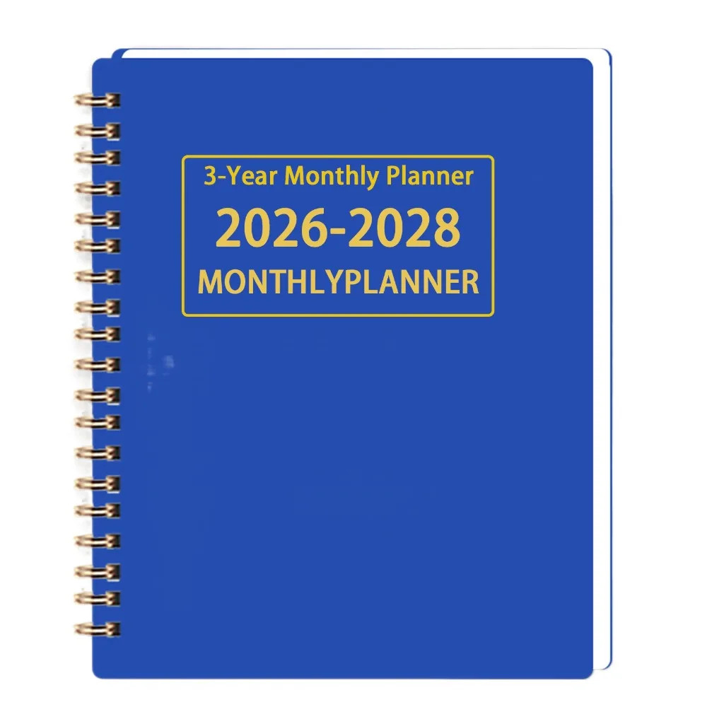 A4 A5 2026-2028 3 Year Monthly Planner Calendar Goals Agenda Notebook