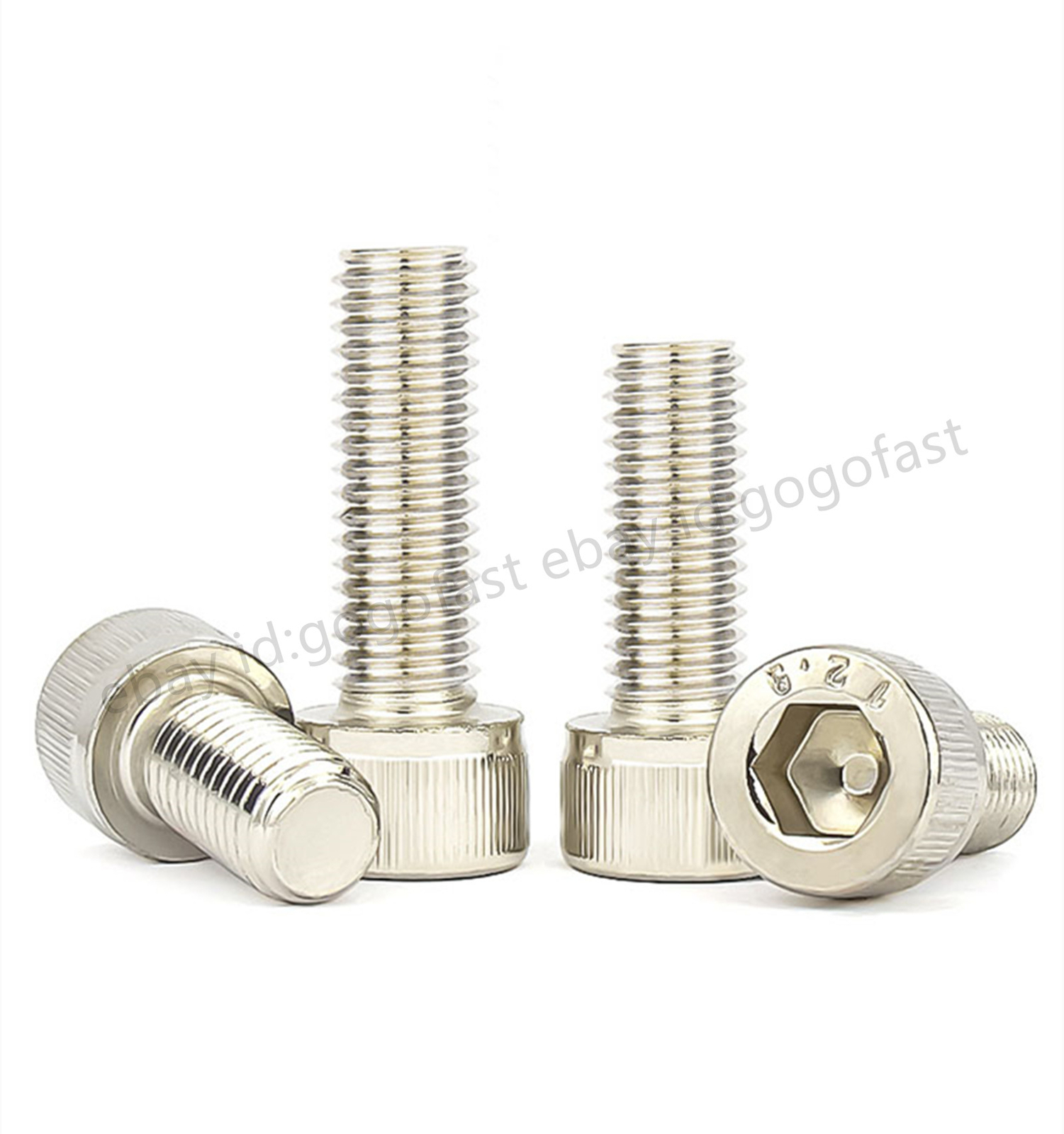 M7 Allen Screw Hex Socket Bolt Cap Head Screws White 12.9 Steel Length 10 – 40mm