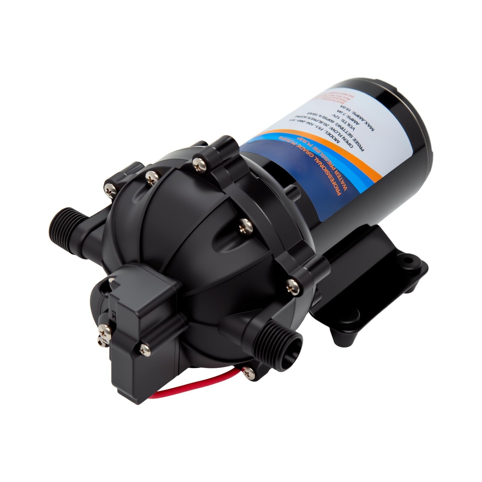 5.5GPM 12 Volt Sprayer Pump, Soft Wash Pump, 60PSI, 10 Amps, Chemical and Cor…