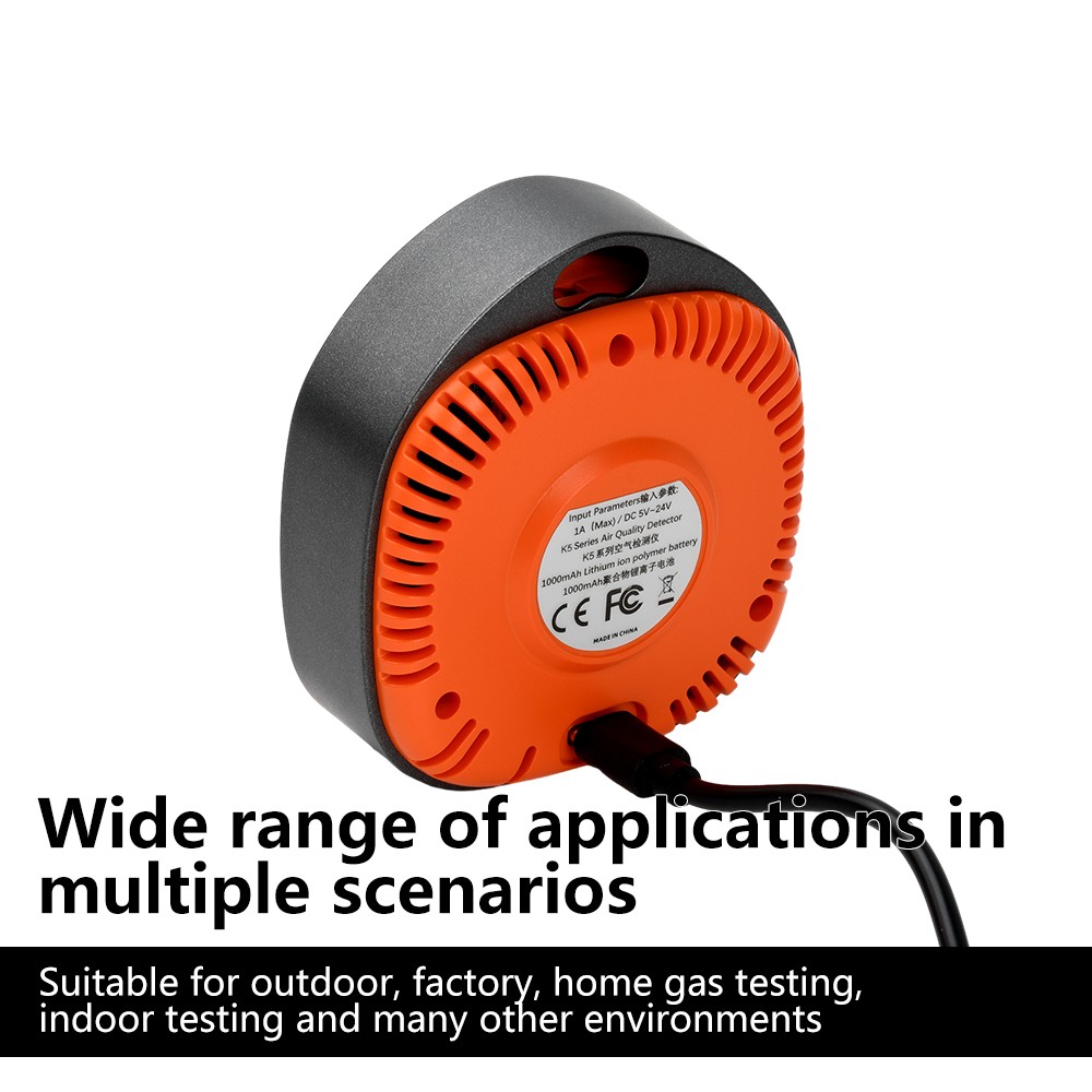 Carbon Monoxide Detector Real-Time Temperature Humidity CO Gas Monitor Device