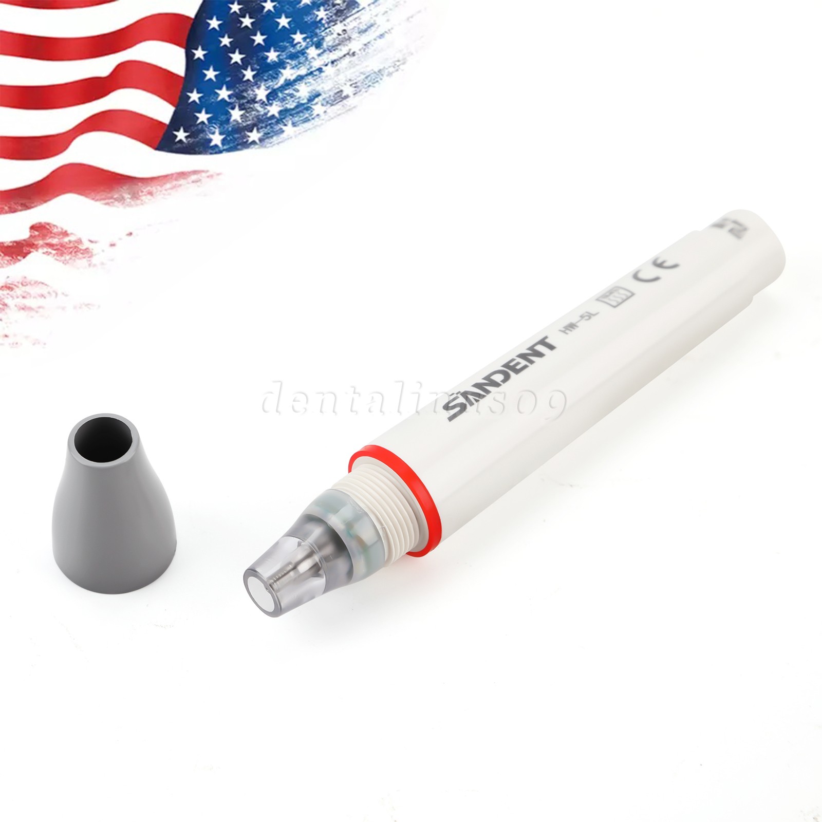2X Dental Air Polisher Teeth Polishing Handpiece Hygiene Prophy 4 Holes w/ Tips