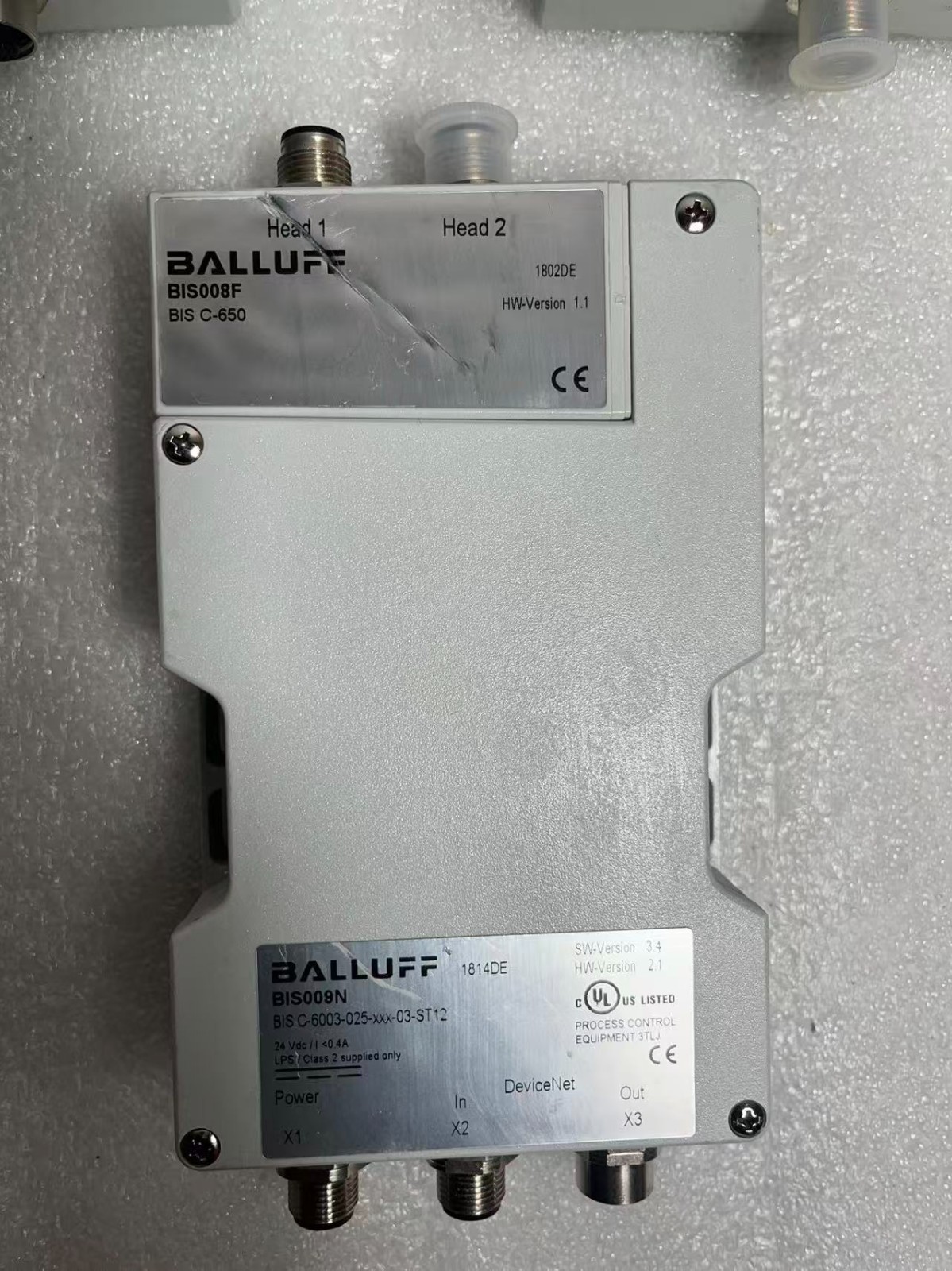 LOT OF 3, BALLUFF BIS L-6023-025-050-03-ST13 ,BIS008F ,BIS009N BIS C-6003-025