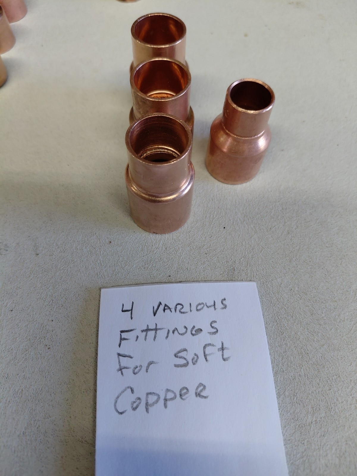 Copper Sweat Fittings Assorted sizes( One Lot As Listed NOS)