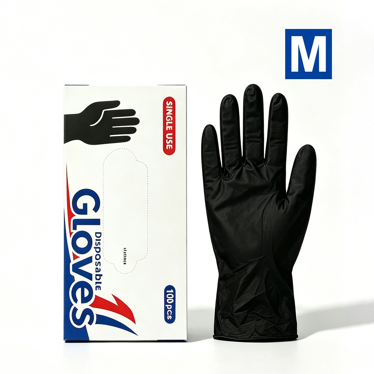 S/M/L/XL Disposable Gloves Powder Free Industrial Kitchen Car Wash Gloves 100pcs