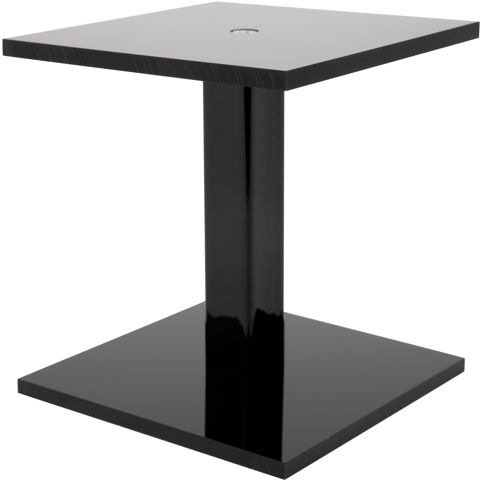 Plymor Black Acrylic Square Barbell Pedestal Display Riser, 4.5″ H x 4″ W x 4″ D