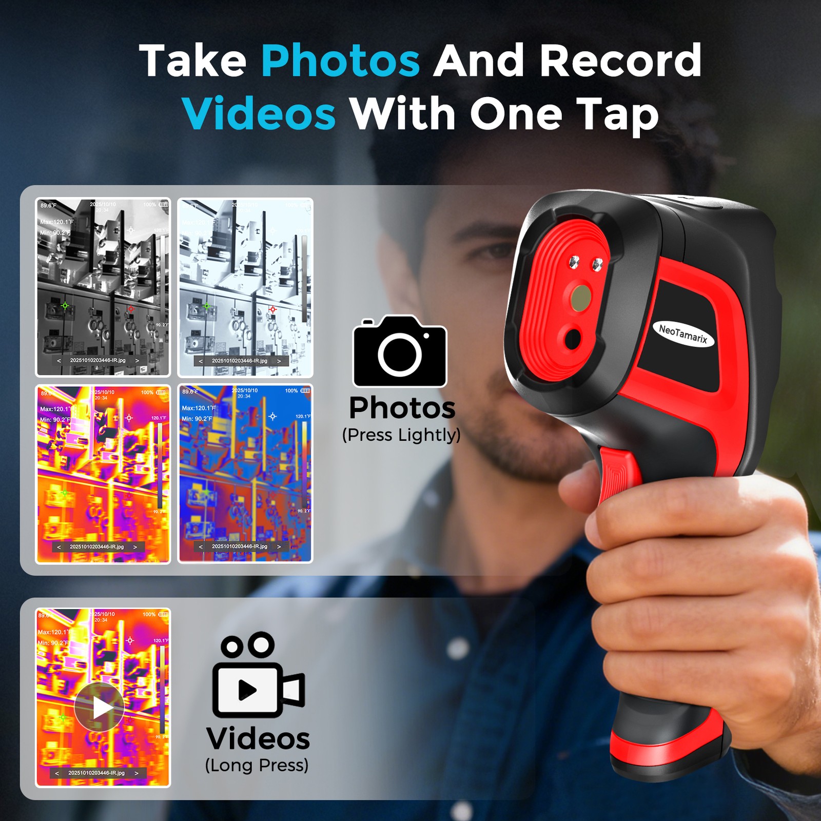 Infrared Thermal Imager 512×384 High-Res W/SD Card Support Video Recording